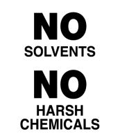 We don't use harsh chemicals in our products!
